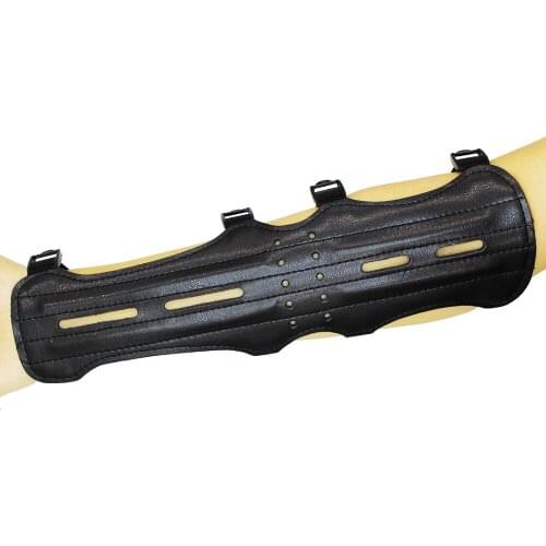 4 Straps Archery Arm Guard Protective Arm Protector for Recurve Bow Takedown Longbow Tradition American Hunting Compound Bow