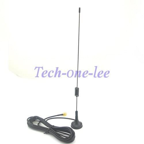 50 piece/lot 7-8dbi Radio GSM Antenna Wireless WLAN SMA Plug Straight Magnetic Base Ham Radio 3M Cable