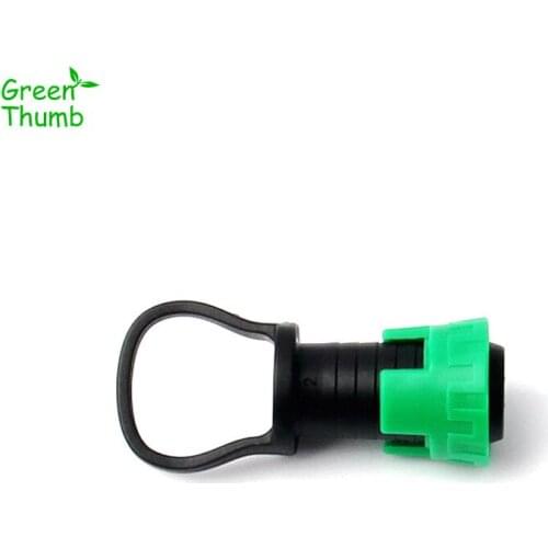 9pcs 16 mm Green Drip Tape Pull Buckle End Connector Hose Fittings Adapter For Garden Irrigation Greenhouse Micro Drip