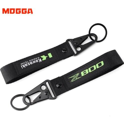 3D Logo For Kawasaki Z800 Z800E Z 800 Key Holders Ninja Models Motorcycle Keychain Embroidery Key Ring Keyring Accessories