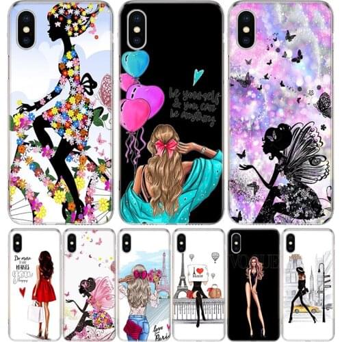 Bicycle and Beauty Girl Case For iPhone 11 12 Mini Pro 7 6 X 8 6S Plus XS MAX + XR 5S SE 10 Ten Art TPU Cover Phone Coque Capa S