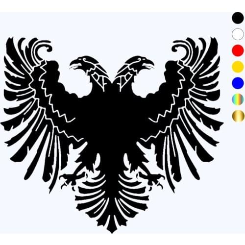 CK20300# Double-headed eagle funny vinyl car sticker reflective waterproof car decal stickers on car hood bumper rear window
