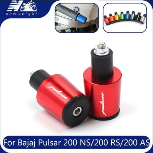For Bajaj Pulsar 200 NS/200 RS/200 AS 7/8" 22mm Motorcycle Accessories CNC Aluminum Handlebar Grip End Plug Handle Bar End Cap
