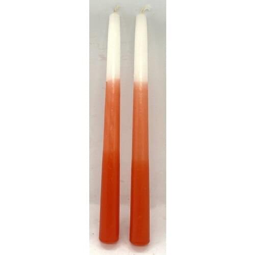 Missi 2li Gradient Orange Taper Candleholder Candle