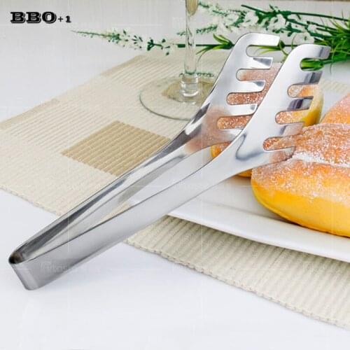 Stainless steel Buffet Clip Spaghetti Tongs Pasta Clip Vegetables BBQ grilled Bread Clip Noodle Food Clip Kitchen Baking Tongs