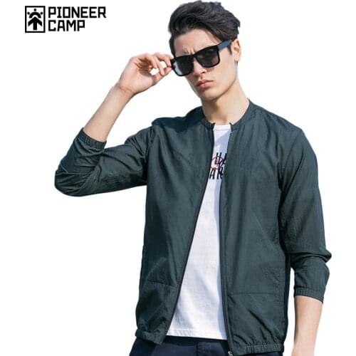 Pioneer Camp Summer sun protection clothing men jacket ultra light breathable waterproof Jacket mens Sunscreen 677052