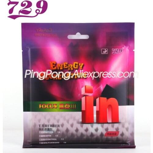 Friendship 729 FOCUS 3 IN Pre-energy (Factory Tuned) FOCUS 3 Table Tennis Rubber Original 729 Ping Pong Sponge