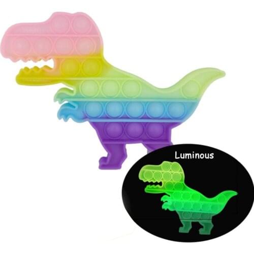 Silicone Luminous Bubble Sensory Anti-stress Relaxing Educational Fidget Autism Toys Stress Relief Interactive Game for Kid