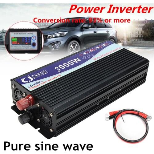 220V Inverter Pure Sine Wave 12V 24V AC Car Solar Panel Generator System Home Complete Charger Kit 3000W 4000W 5000W 6000W 50HZ