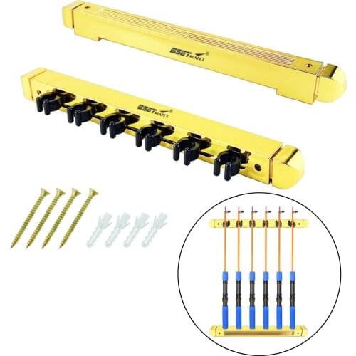 High-quality Portable Wall Mount Fishing Rod Rack Pole Storage Stand for Garage DIY Basement