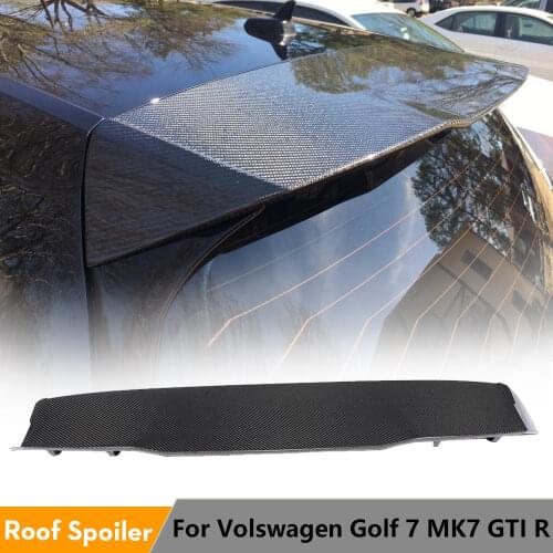 Carbon Fiber Rear Roof Spoiler Windshield Wing Lip for Volkswagen VW Golf 7 MK7 VII GTI R 2014 - 2019 Hatchback Spoiler