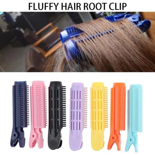 2pcs Natural Fluffy Hair Clip Curly Hair Plastic Hair Root Fluffy Clip Bangs Hair Styling Clip Hairpins Hair Accessories