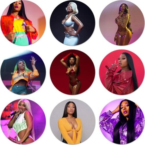 Megan Thee Icons Pins Badge Decoration Brooches Metal Badges For Clothes Backpack Decoration