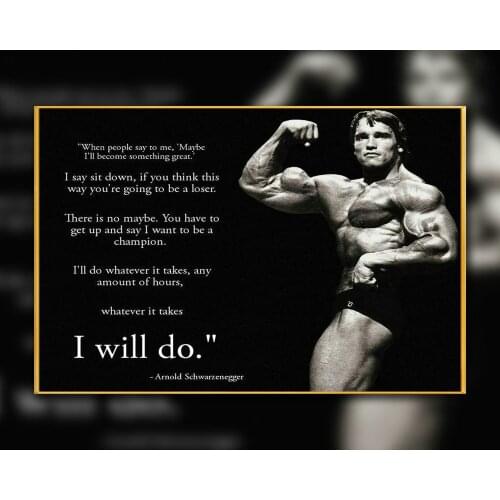 03 ARNOLD SCHWARZENEGGER Bodybuilding Motivational Gigantic Strong Wall Prints Poster Silk Art Painting Decor Christmas Gift