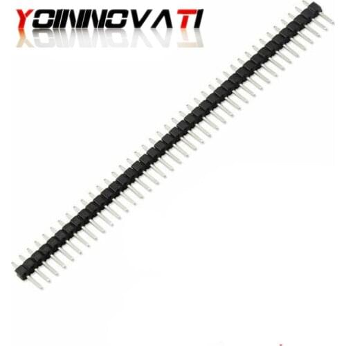 100pcs 40 Pin 1x40 Single Row Male 2.54 Breakable Pin Header Connector Strip