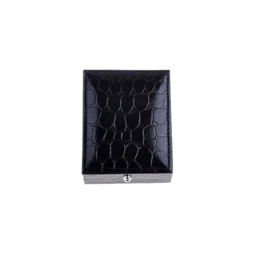 100pcs/lot Black Leather Cufflinks Box For 2 pairs Holder Cuff Links Boxes Mens Jewelry Packaging Storage Case Gift Boxes