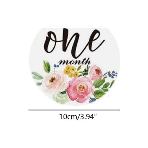 12Pcs Baby Monthly Stickers and Milestone Stickers Neutral Baby First Year Month M76C