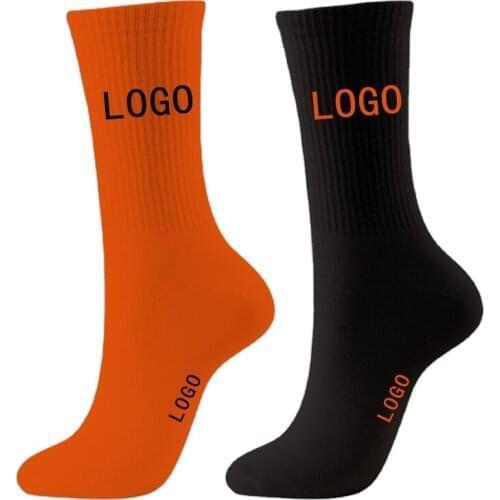 2021 Custom Logo Socks Women Custom Men Logo Embroidery Unisex Custom Cycling Sports Socks Low MOQ 0814#5