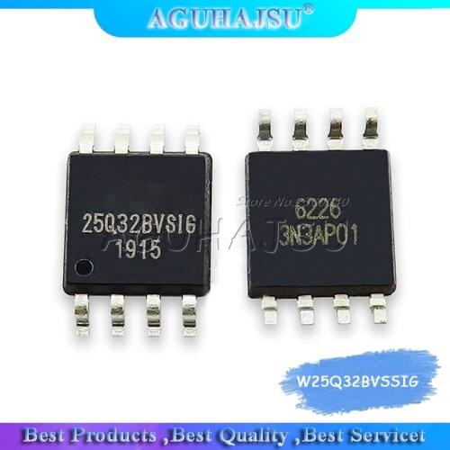 5PCS W25Q32FVSSIG instead of W25Q32BVSSIG IC SPI FLASH 32MBIT 8SOIC 25Q32 W25Q32 SOP8 New Original
