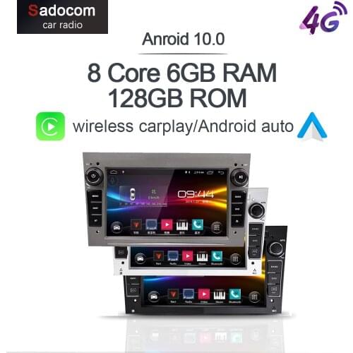 6GB+128GB 7''Android 10.0 8Core Car DVD Player GPS WIFI Radio For Opel Zafira Vectra Antara Astra H G Combo Corsa Meriva Vivaro