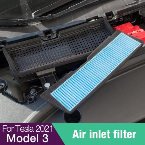 Car Air Flow Vent Cover Trim Auto For Tesla Model 3 2021 Air Filter Accessories Anti-Blocking Model3 Intake Protection