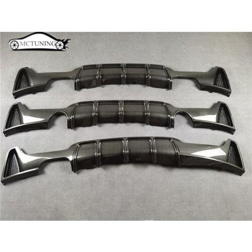 Car Rear Bumper Of Diffuser Carbon Pattern For 4 Series F32 F33 F36 2013-IN MP Style Rear Bumper Lip Car Bodykit Parts
