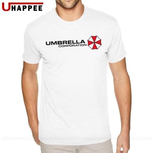 White Umbrella Corporation T-Shirt Boys Summer Tee Shirt Homme Short Sleeved Discount Branded Official Apparel