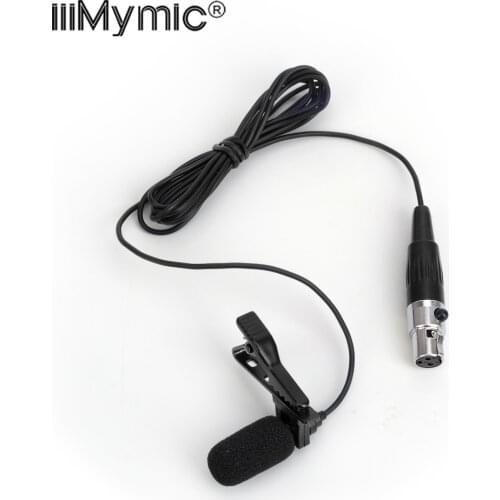 Large Sound-absorbing !! Professional Lavalier Lapel Condenser Microphone 3Pin Clip Mic for AKG Wireless Bodypack Transmitter