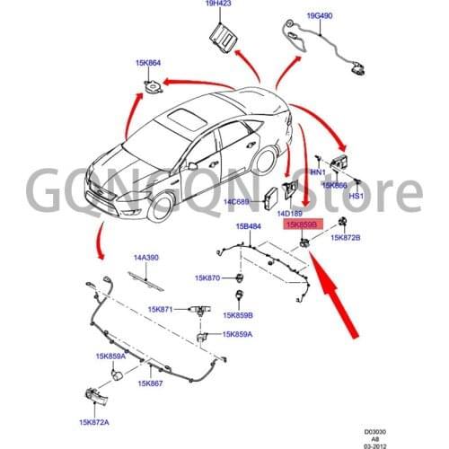 CAR parking sensor front and outside sensor For dMo nd eo parking sensor sensor parking sensor electric eye module