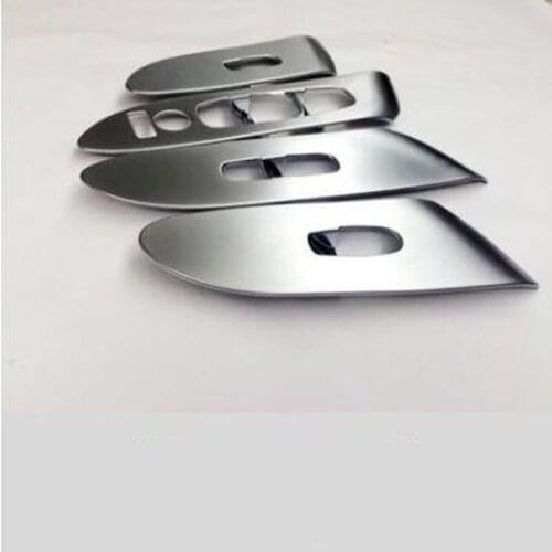 For Nissan Murano 2015 4PCS ABS Chrome Car Door Armrest Window Glass Lifter Button Frame Cover Trim Car Styling Accessories