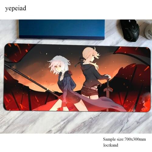 Saber Alter mousepad 900x400mm gaming mouse pad Adorable pc computer gamer accessories large mat best laptop desk protector pads