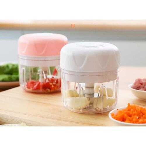 Mini Multifunctional Electric Garlic Cutter Vegetable Fruit Shredder Meat Grinder Chopper Food Cutter Kitchen Tool
