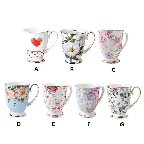 Fashion Simple Milk Cup Bone China Mug Ceramic Water Cup Coffee Cup Bone China Classical Retro Cup Breakfast Cup Well-liked