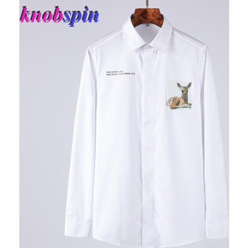 Brand Business male Dress Shirt 2019 Fashion Long sleeve Slim Chemise homme Solid color Casual Shirts men pure Cotton Camisas