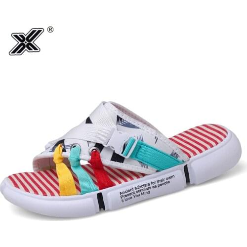 X 2019 Men Slippers Summer Fashion Korea Style Beach Utility Casual Footwear Fabric Light Comfortable Espadrilles Men Flip Flops