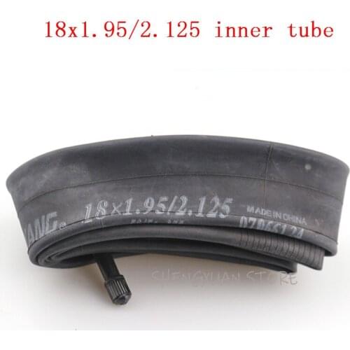 Newest Inner Tube 18x1.95/2.125 with a Straight valve fits many gas electric scooters and e-Bike electric folding bicycle
