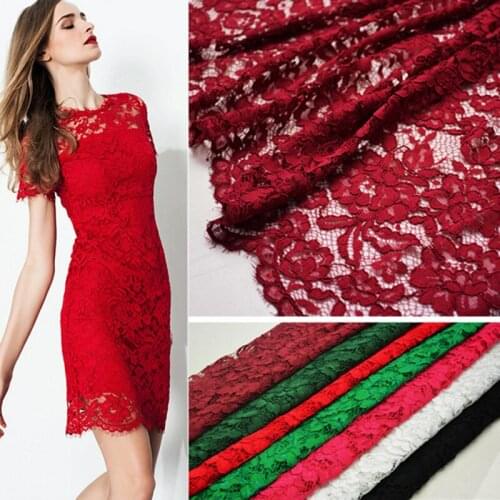 New 2 yards High Quality Nigerian Lace Fabrics African cord Eyelash Wave edge Positioning lace trim Wedding Gown Materials