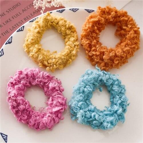 Autumn and Winter Lamb Hair Band Sweet Hair Band for Girls Online Plush Head Rope All-Match Prince Head Rubber Band K