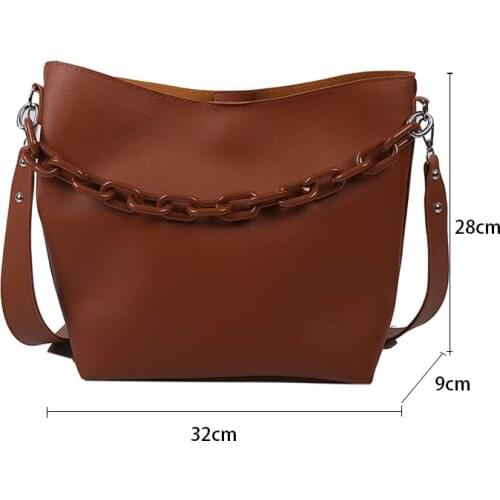 Casual Simply Buckets Composite Purse Large Capacity Women Shoulder Bags Designer Handbags Tote Luxury Pu Leather Crossbody Bag