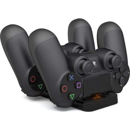 PS4 Dual USB Charger Dock Stand For Sony PS4 PlayStation Console Game Controller Handle Charger Cradle Bracket Charginig Base