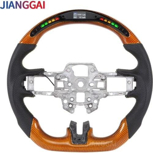 Fit For Ford Mustang Steering Wheel 2018-2019 LED Flash Racing Steering Wheel