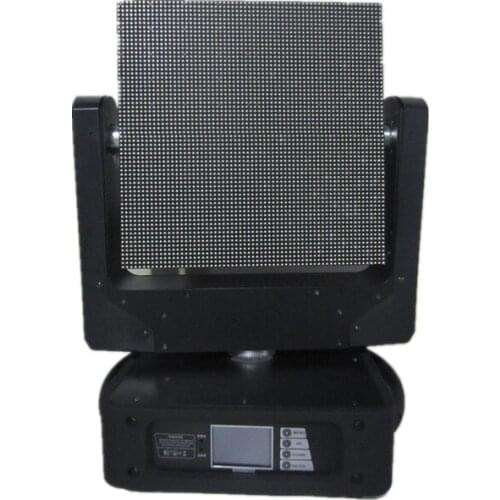 New arrive p5 64x64 pixel led moving head screen display light with dmx control rgb strobe stage lighting effect photo video ad