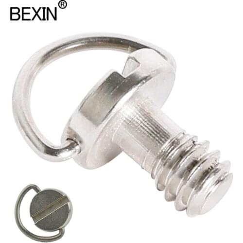 Universal camera screw tripod plate screw quick release screw 1/4 inch d ring Iron screw for the camera digital dslr