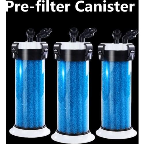 External Aquarium Sponge Filter Canister Fish Tank Prefilter Used With External Filter Pump or Water Pump For Tube 12mm 16mm