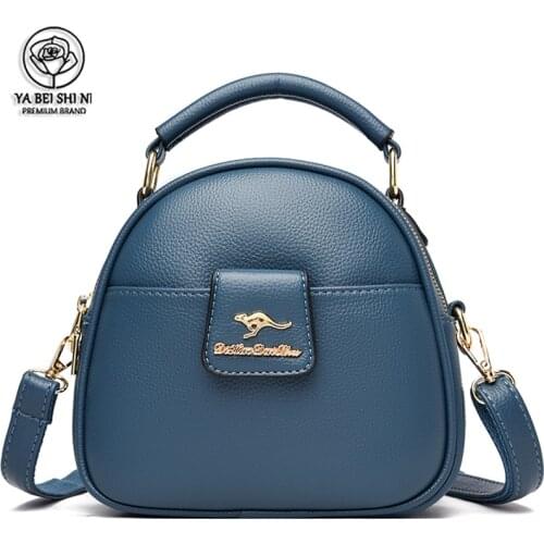 High Quality Leather Shoulder Bag For Women 2021 Simple Luxury Solid Color Crossbody Bag Ladies Designer Fashion Handbag Purses