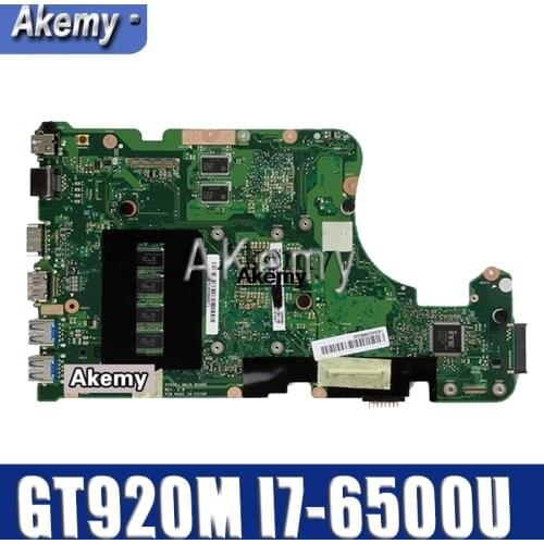 X555UJ Laptop Motherboard For Asus X555UJ X555UF X555UQ X555UB X555U F555U A555U K555U GT920M I7-6500U original Mainboard