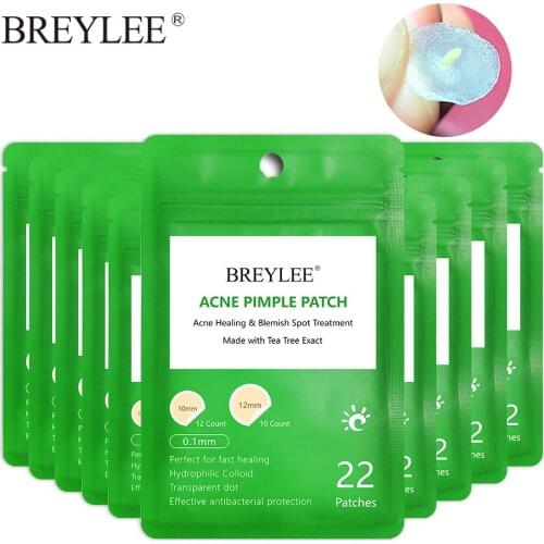 BREYLEE Acne Pimple Patch Face Mask Peeling Acne Treatment Acne Cream Pimple Remover Tool Blemish Spot Skin Care Daily Use 10PCS