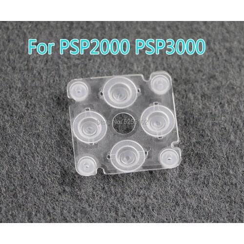2PCS For PlayStation PSP3000 PSP2000 Rubber Button Conductive For PSP 2000 3000 Left Cross Direction Rubbers