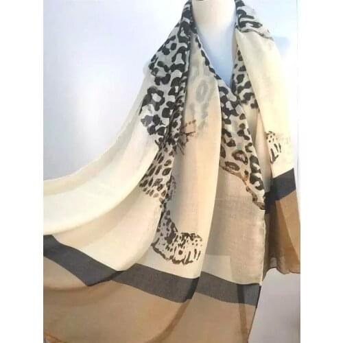 2021 Newest Women Zebra Printed Pattern Cotton Animal Scarf Shawls Wraps Hijabs