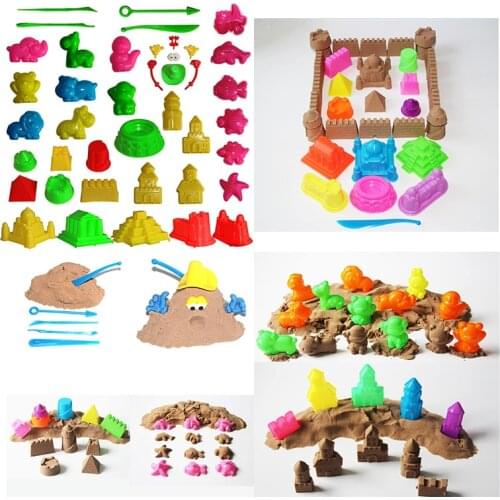 2021 Magic Sand Model Clay Tools Diy Indoor Plasticine Sand Castle Mold Building Dynamic Sand Soft Clay For Educational Toys
